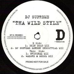 DJ Supreme - Tha Wildstyle - Distinct'Ive Records