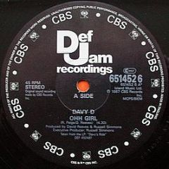 Davy D - Ohh Girl - Def Jam Recordings