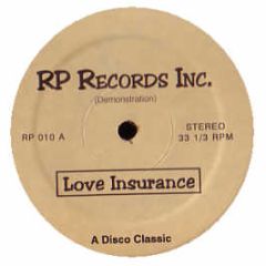 Front Page Feat Sharon Redd - Love Insurance - Rp Records