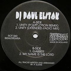 DJ Paul Elstak - Unity - Rotterdam Records