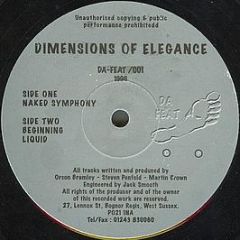 Dimensions Of Elegance - Naked Symphony / Beginning / Liquid - Da Feat