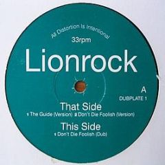 Lionrock - Dubplate 1 EP - Deconstruction