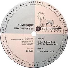 Numerique - New Culture EP - Baby An Bord Schallplatten
