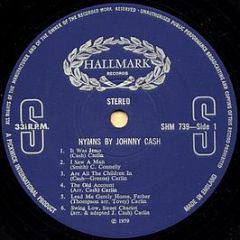 Johnny Cash - Hymns By Johnny Cash - Hallmark Records