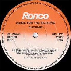 Various Artists - Music For The Seasons - Autumn - Ronco