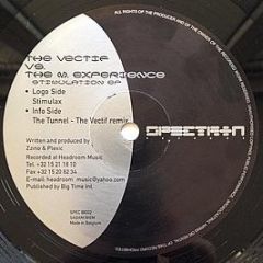 The Vectif Vs. The M. Experience - Stimulation EP - Spectron Records