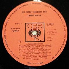 Clancy Brothers & Tommy Makem, The With Pete Seege - A Spontaneous Performance Recording! The Clancy Brothers And Tommy Makem - CBS