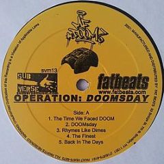 Mf.Doom - Operation: Doomsday. - Sub Verse Music