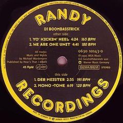 DJ Boombasstrick - Yo' Kickin' Heel - Randy Recordings