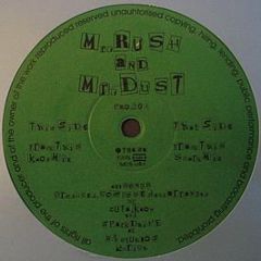 Mr. Rush And Mr. Dust - Track This - Progress Records