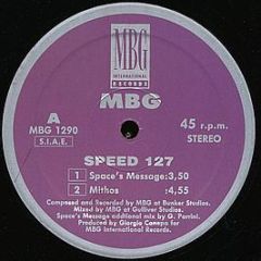 MBG - Speed 127 - Mbg International Records