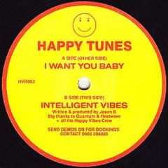 Happy Tunes - I Want You Baby / Intelligent Vibes - Happy Vibes Recordings