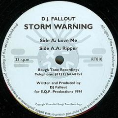 D.J. Fallout - Storm Warning - Rough Tone Recordings