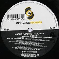 Kinetic Pleasure - Higher EP - Evolution Records