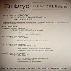 Chris Mccormack - Nuclear - Embryo Records