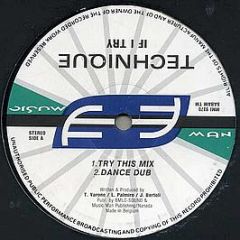 Technique - If I Try - Music Man Records
