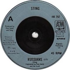 Sting - Russians - A&M Records