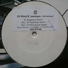 DJ Mind-X - Nightingale - The Remixes - Harem Records