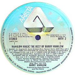 Barry Manilow - Manilow Magic The Best Of Barry Manilow - Arista