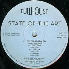 State Of The Art - Feel This / Party Time - Full House Records
