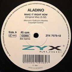 Aladino - Make It Right Now - ZYX Music