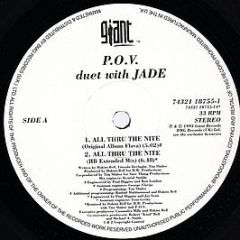 P.O.V. Duet With Jade - All Thru The Night - Giant Records