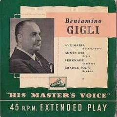 Beniamino Gigli - Ave Maria - His Master's Voice