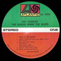 Ray Charles - The Genius Sings The Blues - Atlantic