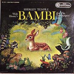 Shirley Temple With The Tootlepipers - Walt Disney's Bambi Also The Tootlepipers' Zoo - Rca Camden