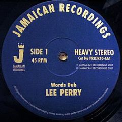 Lee Scratch Perry - Words Dub - Jamaican Recordings