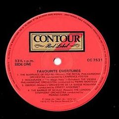 Various Artists - Favourite Overtures - Contour Red Label