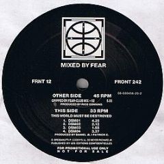 Front 242 - Mixed By Fear - Red Rhino Europe