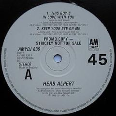 Herb Alpert - This Guy's In Love With You - A&M Records