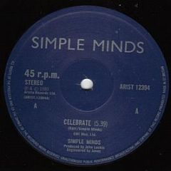 Simple Minds - Celebrate - Arista