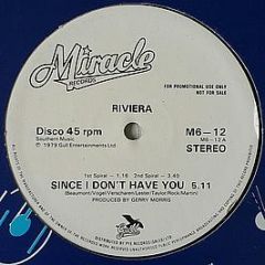 Two Man Sound / Riviera - Que Tal America (Remix) / Since I Don't Have You - Miracle Records