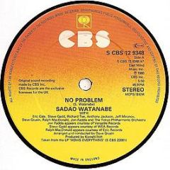 Sadao Watanabe And The Tokyo Philharmonic Orchestr - No Problem / All About Love - CBS