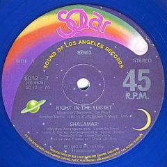 Shalamar - Right In The Socket (Remix) (Blue Vinyl) - Solar