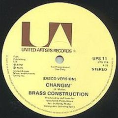 Brass Construction - Changin' - United Artists Records