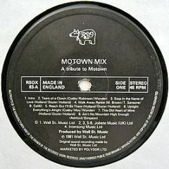 Various Artists - Motown Mix (A Tribute To Motown) - RSO