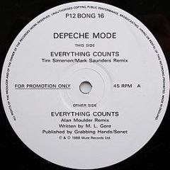Depeche Mode - Everything Counts (Remix) - Mute