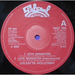 Loleatta Holloway - Love Sensation / Hit And Run - Salsoul Records