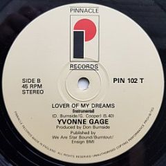 Yvonne Gage - Lover Of My Dreams - Pinnacle Records