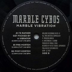 Marble Cybos - Marble Vibration - Influence Recordings