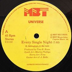 Universe - Every Single Night - MBT Records