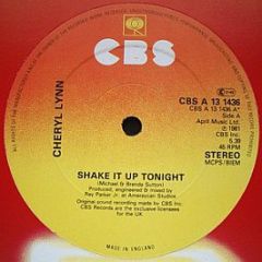 Cheryl Lynn - Shake It Up Tonight - CBS