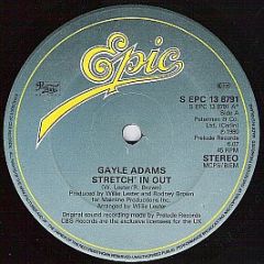 Gayle Adams - Stretch' In Out b/w Plain Out Of Luck - Epic
