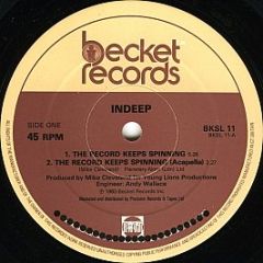 Indeep - The Record Keeps Spinning - Becket Records