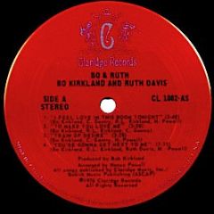 Bo Kirkland & Ruth Davis - Bo & Ruth - Claridge Records