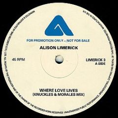 Alison Limerick - Where Love Lives - Arista