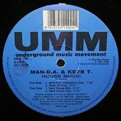 Man-D.a. & Keyb T. - House Music - UMM